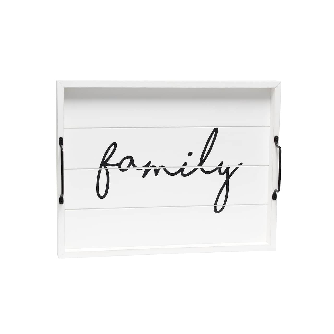 Elegant Designs™ 15.5" Family Serving Tray with Handles